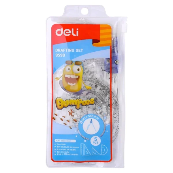 DeliGeometryToolSet5pcs9598_1 Deli Geometry Tool Set 5pcs 9598 - Image 1