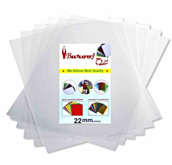 Burooj Transparent Binding Sheet 22mm - Image 1