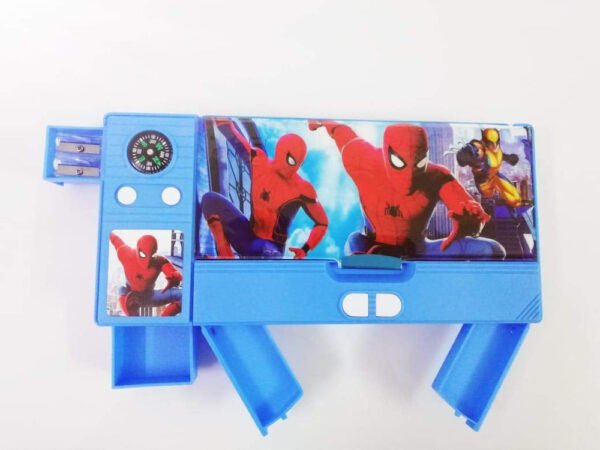 image (32) Spiderman Multipurpose Jumbo Pencil Box - Image 1