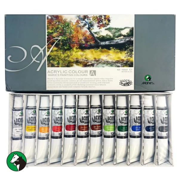 MARIES12COLR Maries Acrylic Paint Set of 12 - Image 1