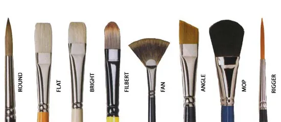 paint brush types for beginners